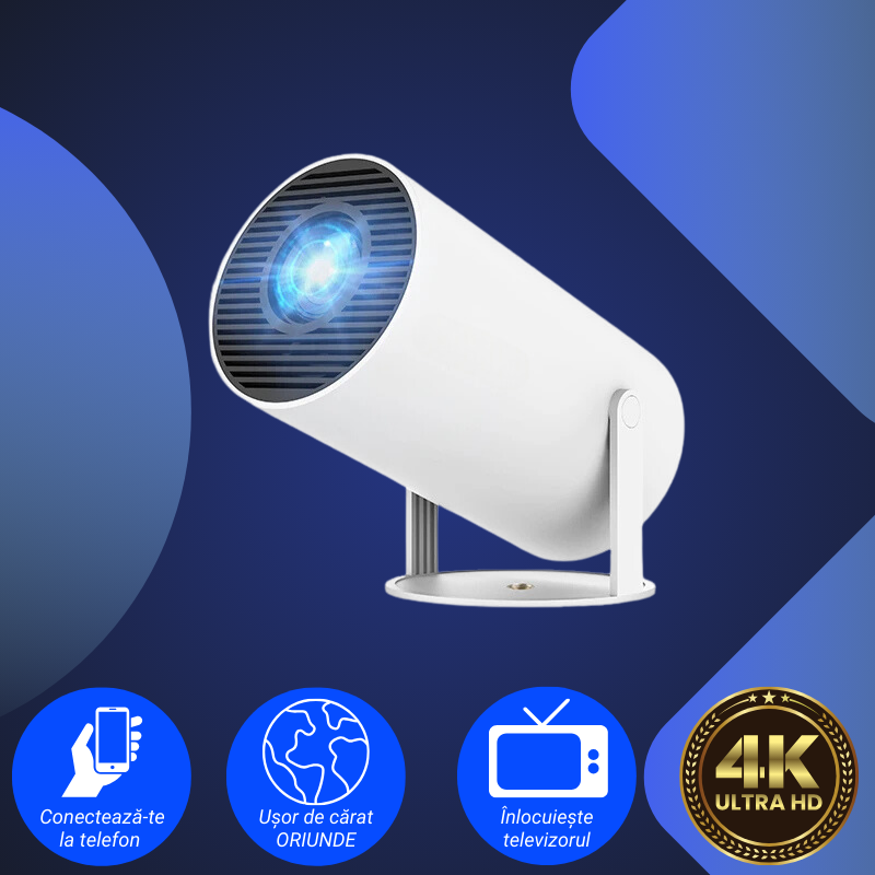 Proiector Mini-Televizor  4K ULTRA HD
