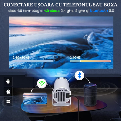 Proiector Mini-Televizor  4K ULTRA HD